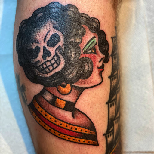 Explore egyptian tattoo sleeve ideas, creative tattoo ideas in Springfield, available at Good Heart Tattoos