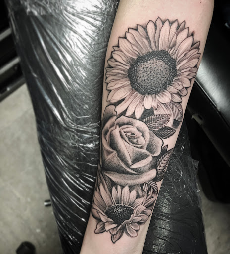 Explore tattoo hip ideas, creative tattoo ideas in Hamden, available at Burning Hearts Tattoo Co.