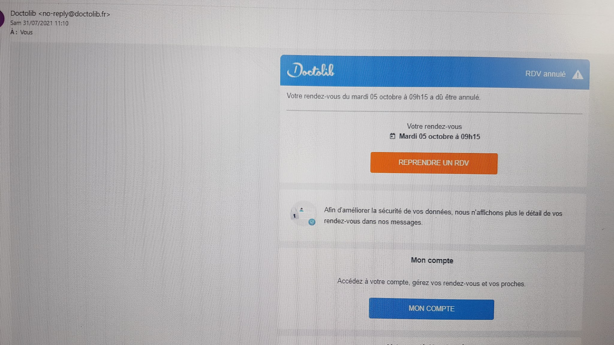 Photo n° 1 de l'avis de Marine.a fait le 31/07/2021 à 11:47