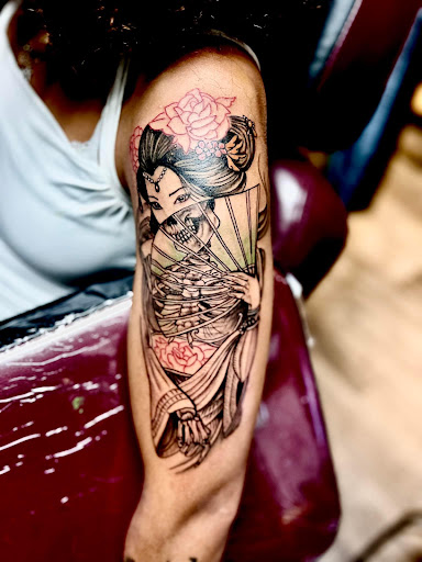 Explore dia de los muertos tattoo ideas, creative tattoo ideas in Warner Robins, available at Untold Pain Tattoo Studio