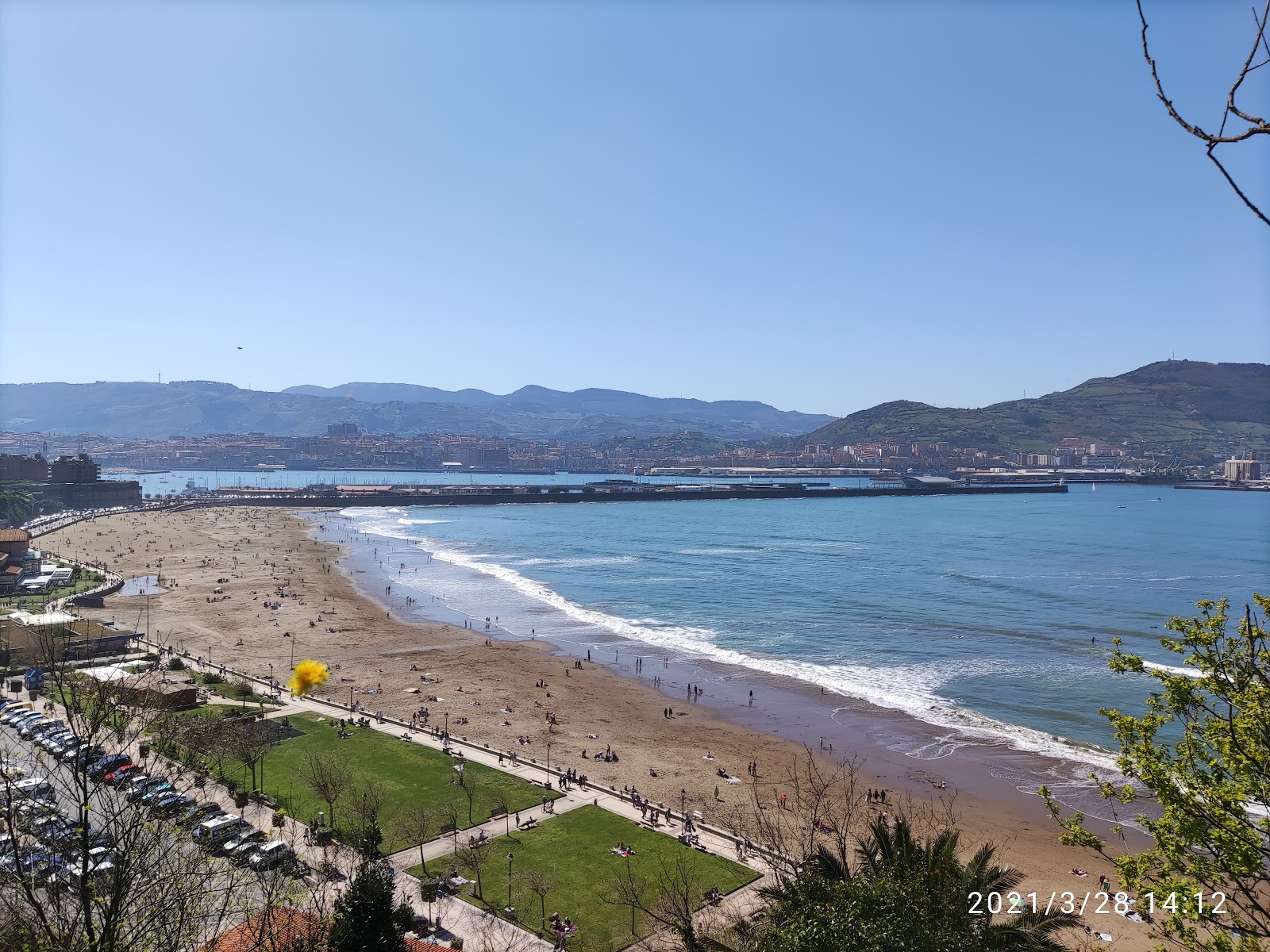 Fotografija Playa de Ereaga in naselje