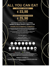 Restaurant de sushis Rakki Sushi à Santa Margherita Ligure (le menu)