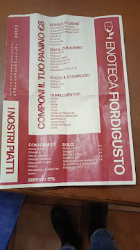 Menu / carte de Enoteca Fiordigusto à Volla