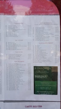 Au Bon Accueil à Massy menu