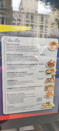 Restaurant latino-américain El Cafetal à Boulogne-Billancourt (la carte)
