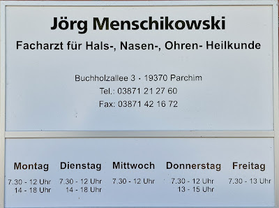 HNO Praxis Jörg Menschikowski Buchholzallee 3, 19370 Parchim, Deutschland