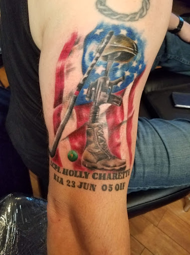 Explore mens travel tattoo ideas, creative tattoo ideas in Honesdale, available at Vivid Ink Tattoo