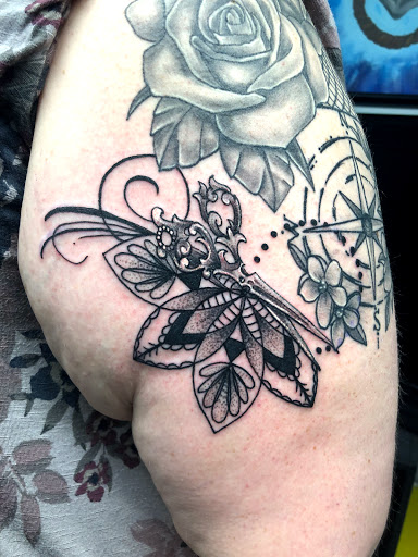 Explore tattoo half sleeve ideas tribal, creative tattoo ideas in Greenfield, available at Tattoos In Time Studio