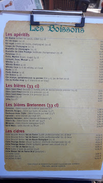 Crêperie l'Etang d'Art à Coye-la-Forêt menu