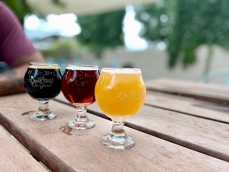 Craft beer at a brewery in Corrales New Mexico