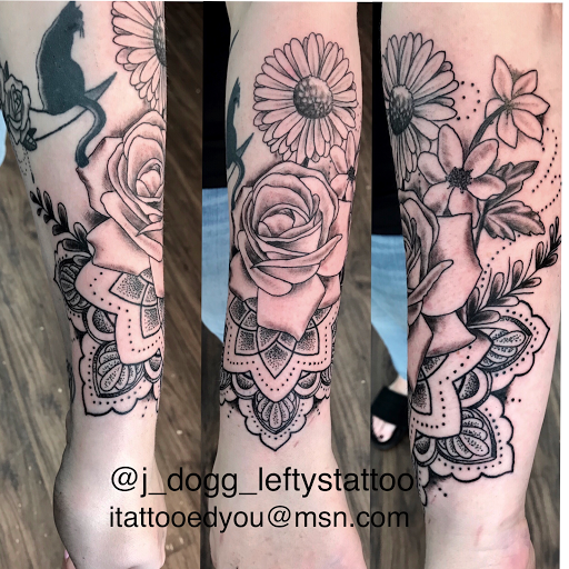 Explore women's first tattoo ideas, creative tattoo ideas in Orange, available at Leftys Tattoo