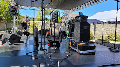 Productions KND stage, LED Video Wall, P.A. sound system, audio, lighting, Dance floor image