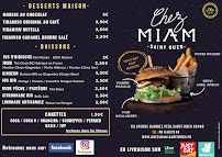 Menu / carte de Chez MIAM - Burger à Saint-Ouen-sur-Seine