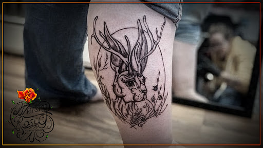 Explore floral hand tattoo ideas, creative tattoo ideas in Minocqua, available at Whisky Rose Tattoo Parlor