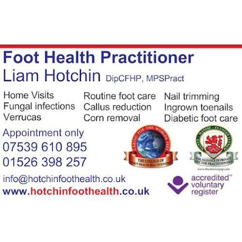 Liam Hotchin - Mobile Foot Health Practitioner - Domiciliary Foot Care - Podiatrist