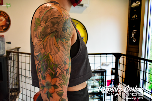 Explore cool hand tattoo ideas, creative tattoo ideas in Salisbury, available at Keepsake Custom Tattoo & Body Piercing Laser Tattoo Removal