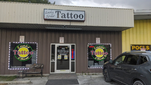 Explore bluey tattoo ideas, creative tattoo ideas in New Bern, available at Lucky Street Tattoo