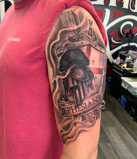 Explore australian shepherd tattoo ideas, creative tattoo ideas in Silver City, available at Independent Ink Tattoo