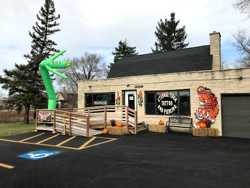 Explore dog love tattoo ideas, creative tattoo ideas in Lake Villa, available at Eternal Tiger Tattoo