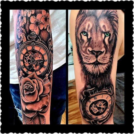 Explore juggalette tattoo ideas, creative tattoo ideas in Redding, available at Dominant Ink