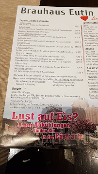 Brauhaus Eutin à Eutin menu