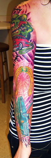 Explore arm tattoo placement ideas, creative tattoo ideas in Hebron, available at Explosive Ink Tattoo