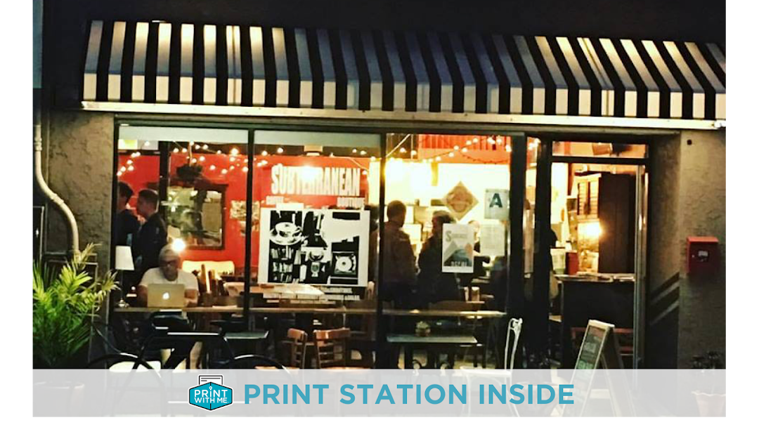PrintWithMe Print Kiosk at Subterranean Coffee Boutique - Hillcrest