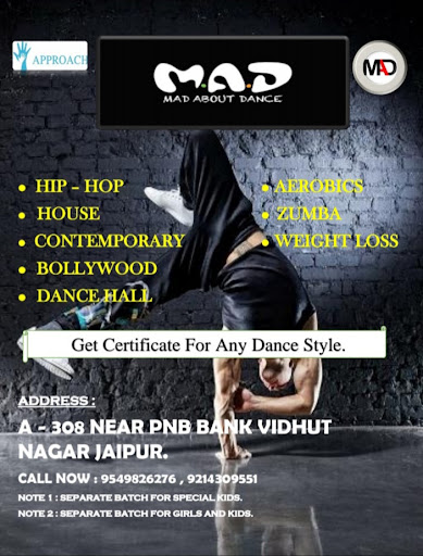 MAD ABOUT DANCE (M.A.D.) DANCE AND FITNESS STUDIO