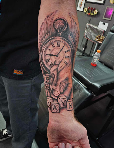 Explore tattoo cover up ideas for men, creative tattoo ideas in Redding, available at Dominant Ink