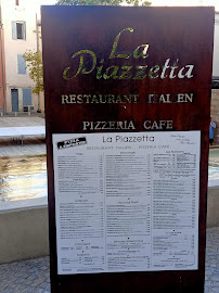 Pizzeria La Piazzetta à Nîmes (le menu)