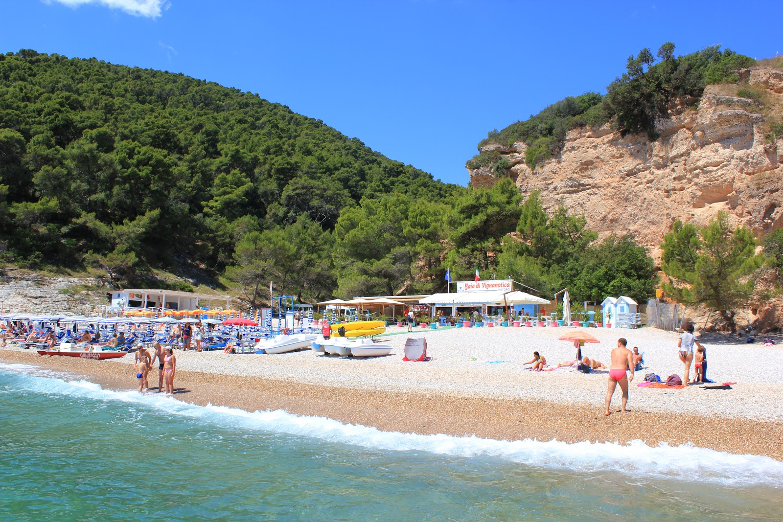 Vignanotica Plajı'in fotoğrafı plaj tatil beldesi alanı