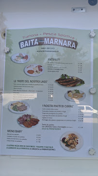 Baita Marnara Maso Milano Ristorante à Sporminore menu
