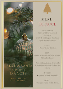 Restaurant français La Porte d'à Côté à Les Deux Alpes (la carte)