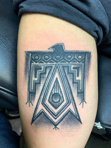 Explore half arm sleeve tattoo ideas, creative tattoo ideas in Mckinney, available at Borrowed Time Fine Art Gallery Tattoo Shop