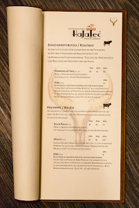 Goldhorn-Beefclub à Berlin menu