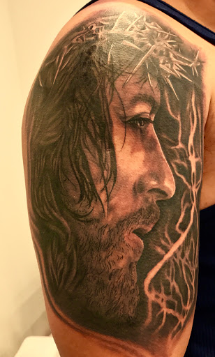Explore cover up tattoo ideas male chest, creative tattoo ideas in Norcross, available at JP Alfonso Studios