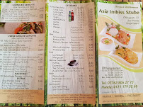 Menu du Asia-Imbiss-Stube à Wehr