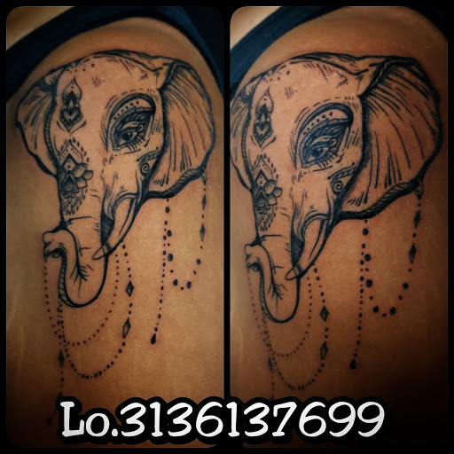 Explore music sleeve tattoo ideas, creative tattoo ideas in Warren, available at Dark Horse Tattoo Co. LLC.