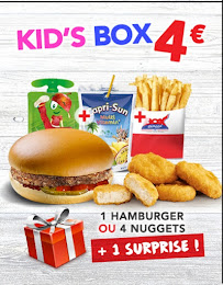 Box burger à Douai menu