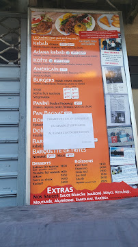 Menu / carte de Ephèse Kebab à Cagnes-sur-Mer