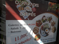 O'PARADIS DES CREPES à Saint-Cloud menu