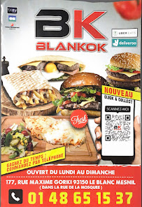 Restaurant Blankok Burger à Le Blanc-Mesnil (la carte)