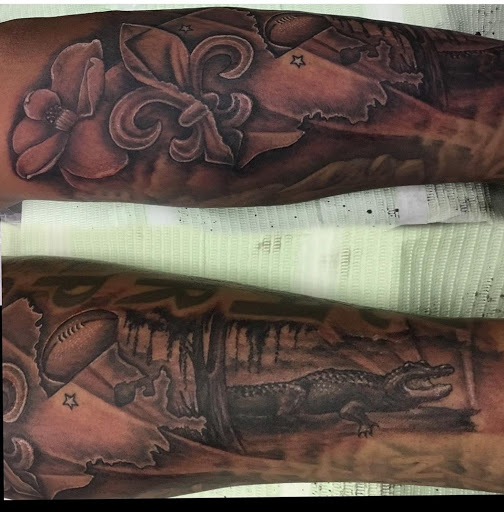 Explore deer antler tattoo ideas, creative tattoo ideas in Lawrenceville, available at Magick Dragon Tattoo