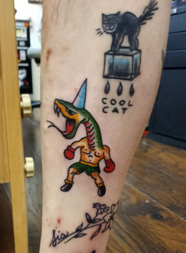 Explore praying mantis tattoo ideas, creative tattoo ideas in Lakewood, available at Union Ave Tattoo Company