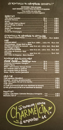 Restaurant Bistro Régent La Victoire à Bordeaux (le menu)