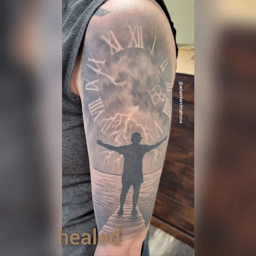 Explore ford mustang tattoo ideas, creative tattoo ideas in Whitehall, available at Legion Tattoo Gallery