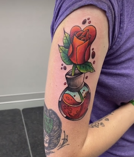 Explore the world is yours tattoo ideas, creative tattoo ideas in Albany, available at Black Sheep Tattoo Company