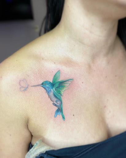 Explore star sleeve tattoo ideas, creative tattoo ideas in Tehachapi, available at Briar Rose TATTOO