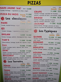 Menu / carte de 421 Pizza Besançon à Besançon