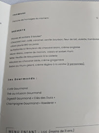 Restaurant Maison Fournaise à Chatou menu